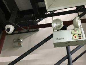 CCTV and emergency light