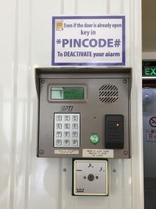 Controlled access via PIN code